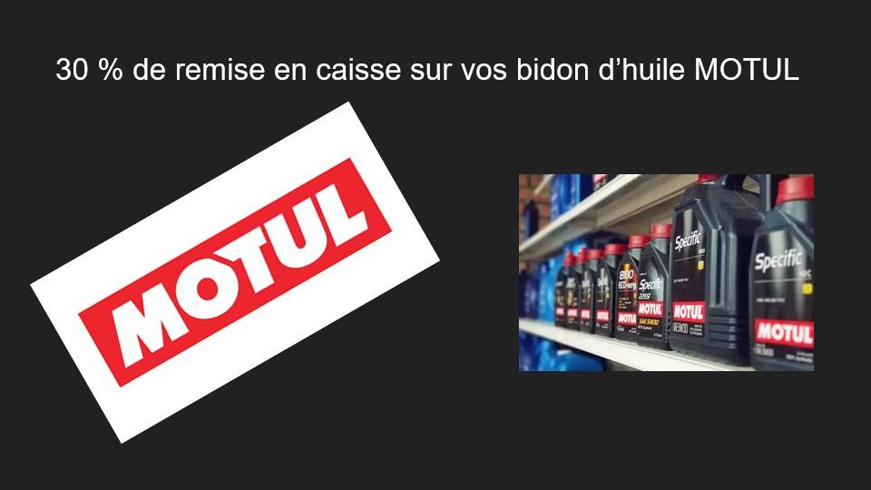-30% de remise sur toute la gamme MOTUL